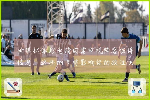 世界杯体彩竞猜前需审视阵容伤停信息，这些细节将影响你的投注决策